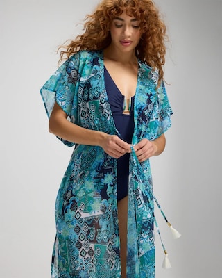 Gold Standard Long Swim Cover Up Dress click to view larger image.