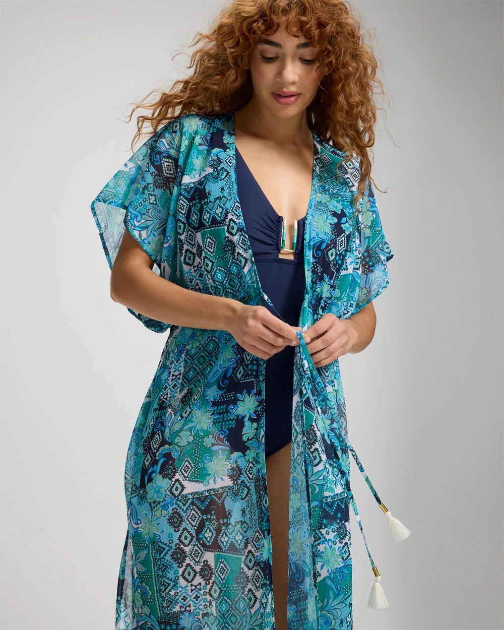 Beyond Control Gold Standard Long Swim Cover Up Dress