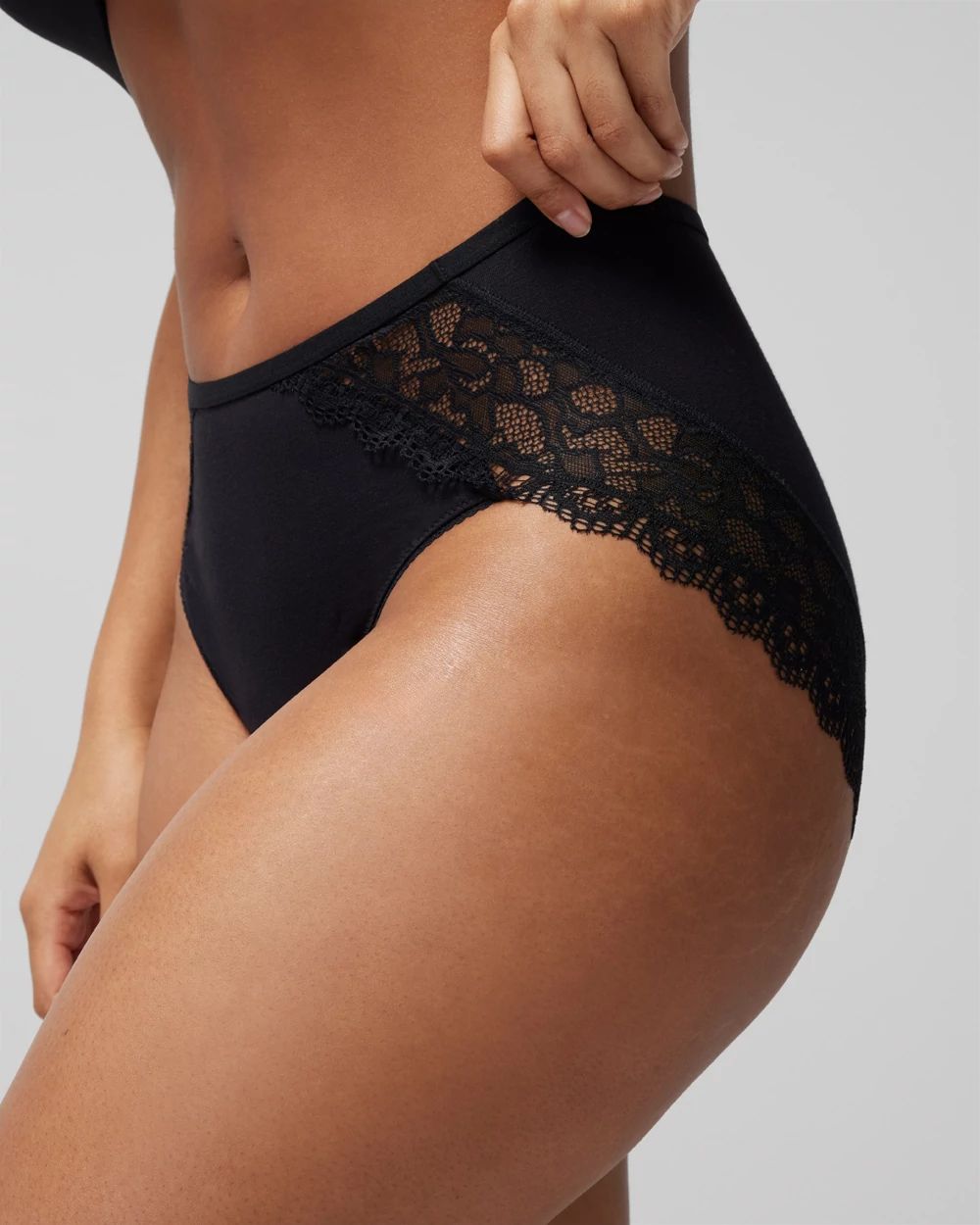 Embraceable High-Leg Panty with Enchanting Lace