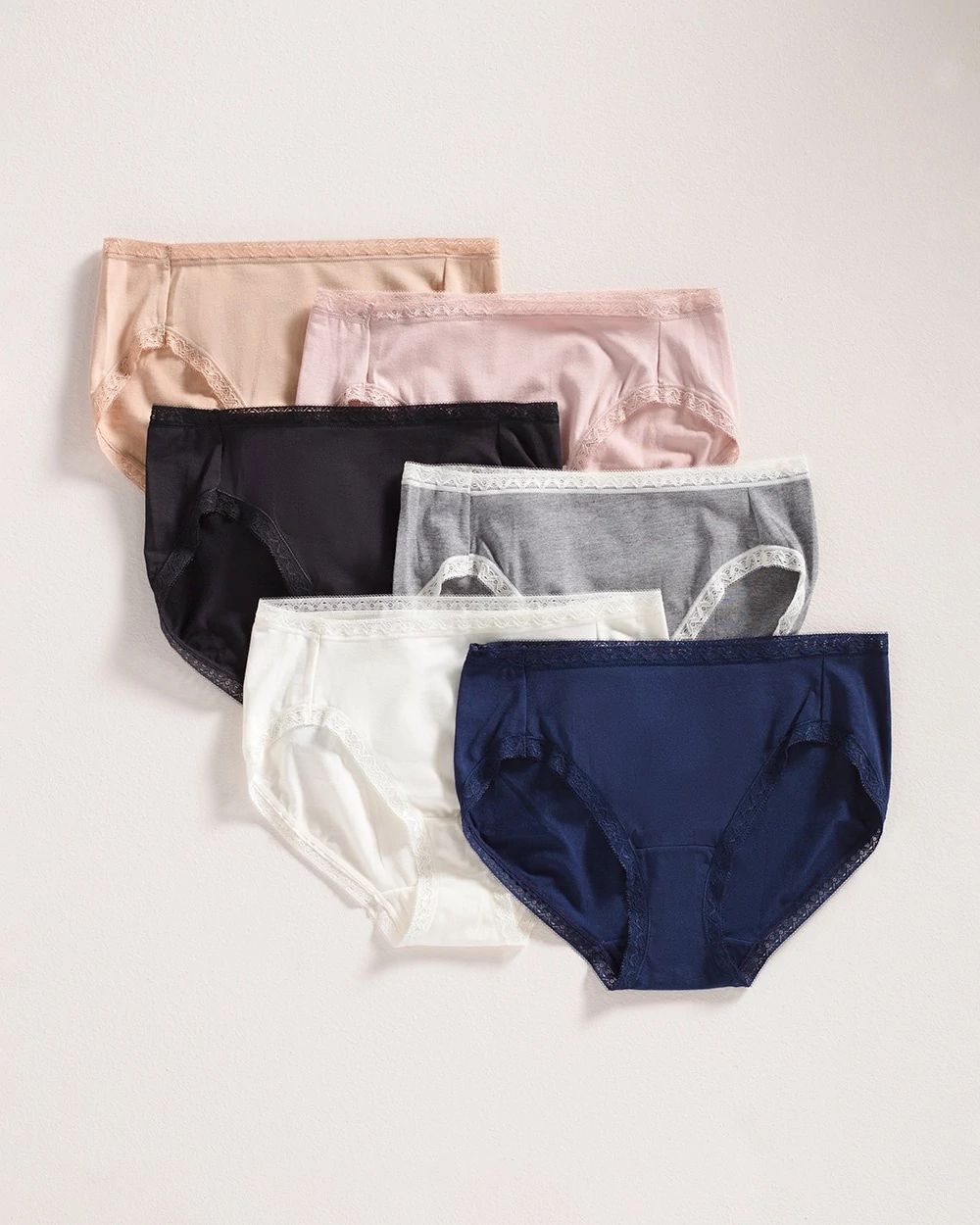 Cotton Modal High Leg 6 Pack
