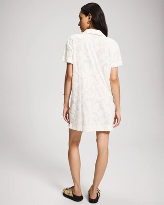 Jacquard Terry Collared Dress click to view larger image.