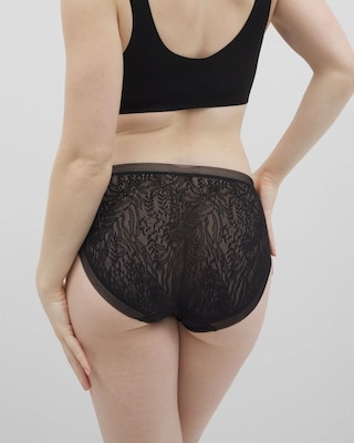 Soma High-Leg Panty with Stretch Lace click to view larger image.