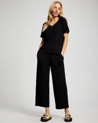 Essential Terry Short Sleeve Raglan Top click to view larger image.