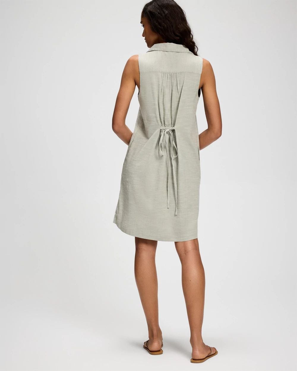 Beach Cotton Short Dress click to view larger image.