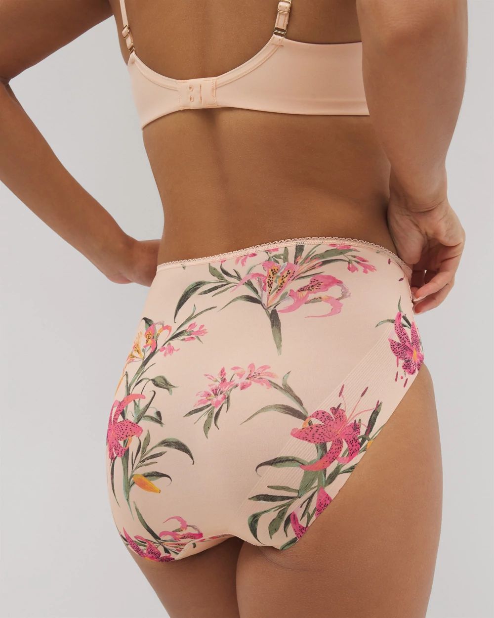 Vanishing Edge Microfiber Modern Brief Panty with Lace