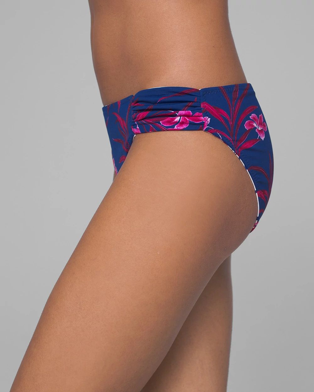 Oasis Blossoms Reversible Hipster Bikini Swim Bottom