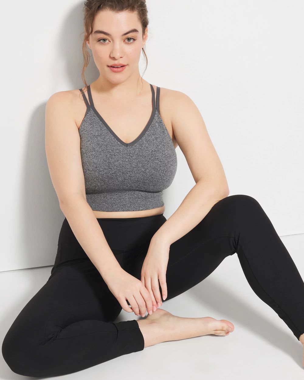Longline Bra with Strappy Back