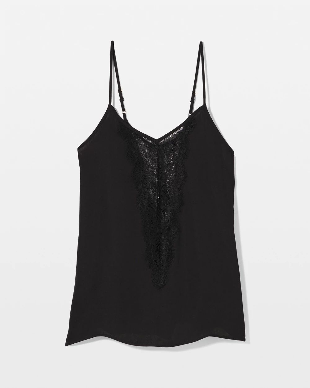 Crinkle Satin Lace Cami