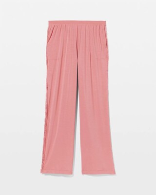 Lace Relaxed Wide Leg Pajama Pant click to view larger image.