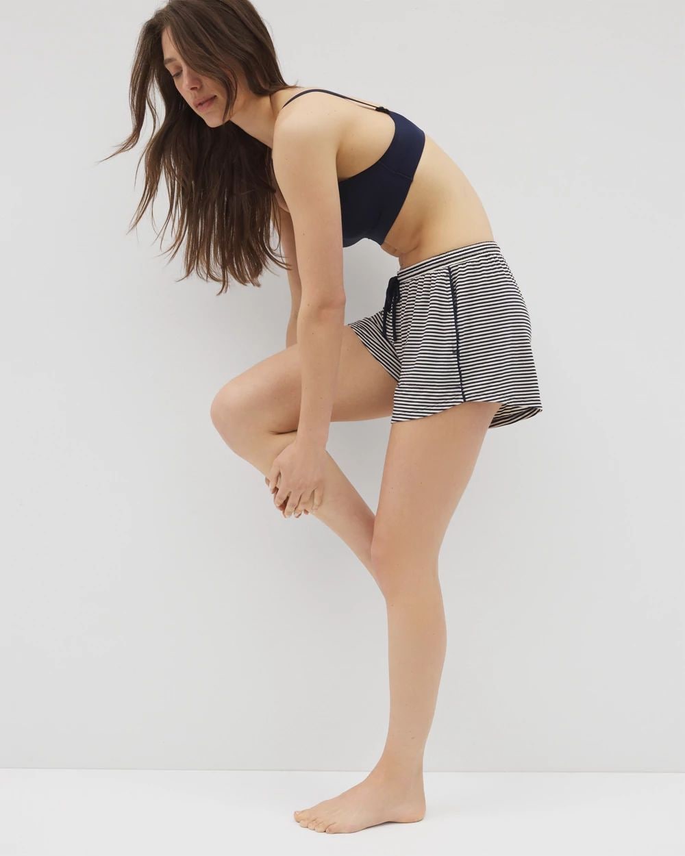 Pom Trim Pajama Short