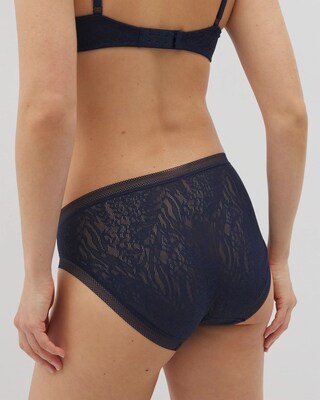 Soma High-Leg Panty with Stretch Lace click to view larger image.