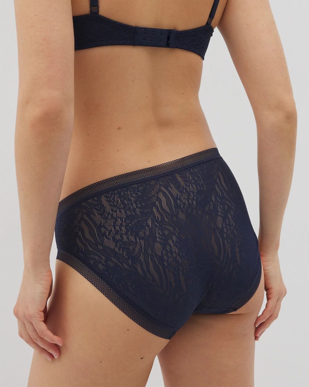 Soma High-Leg Panty with Stretch Lace