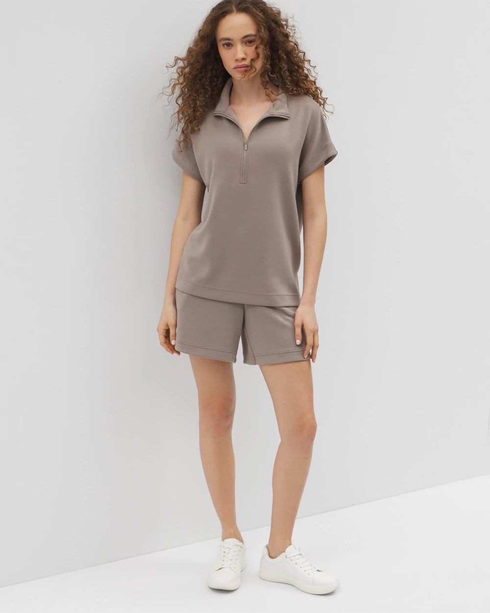 Luxe Modal Quarter Zip Top