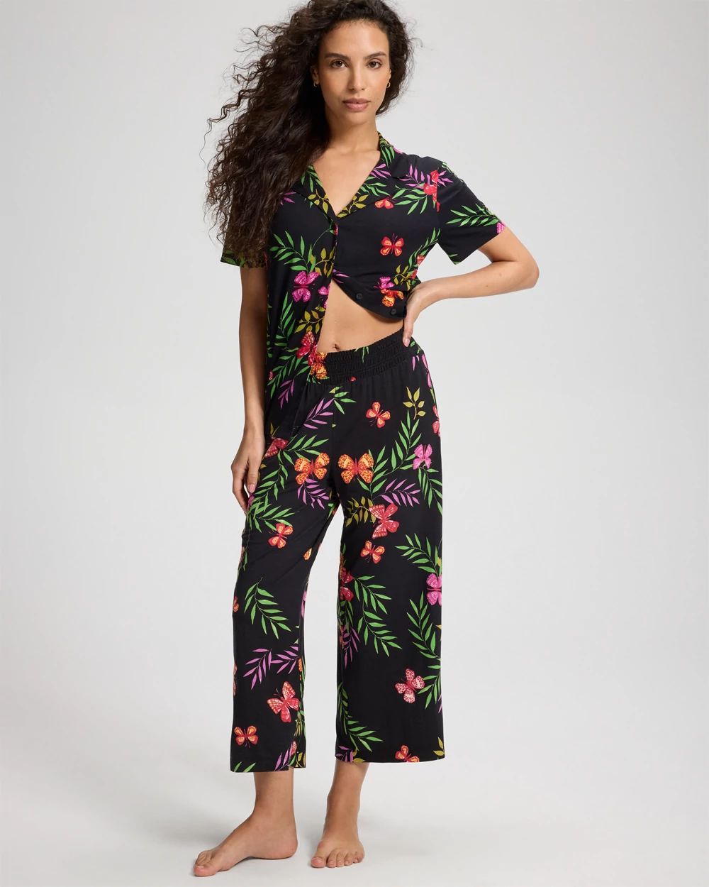 Cool Nights Cropped Pajama Pants