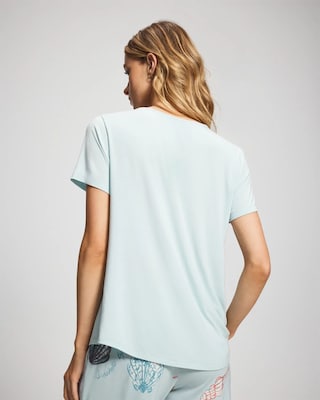 Short Sleeve Pajama Tee click to view larger image.