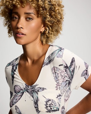 Short Sleeve Long Sleepshirt click to view larger image.