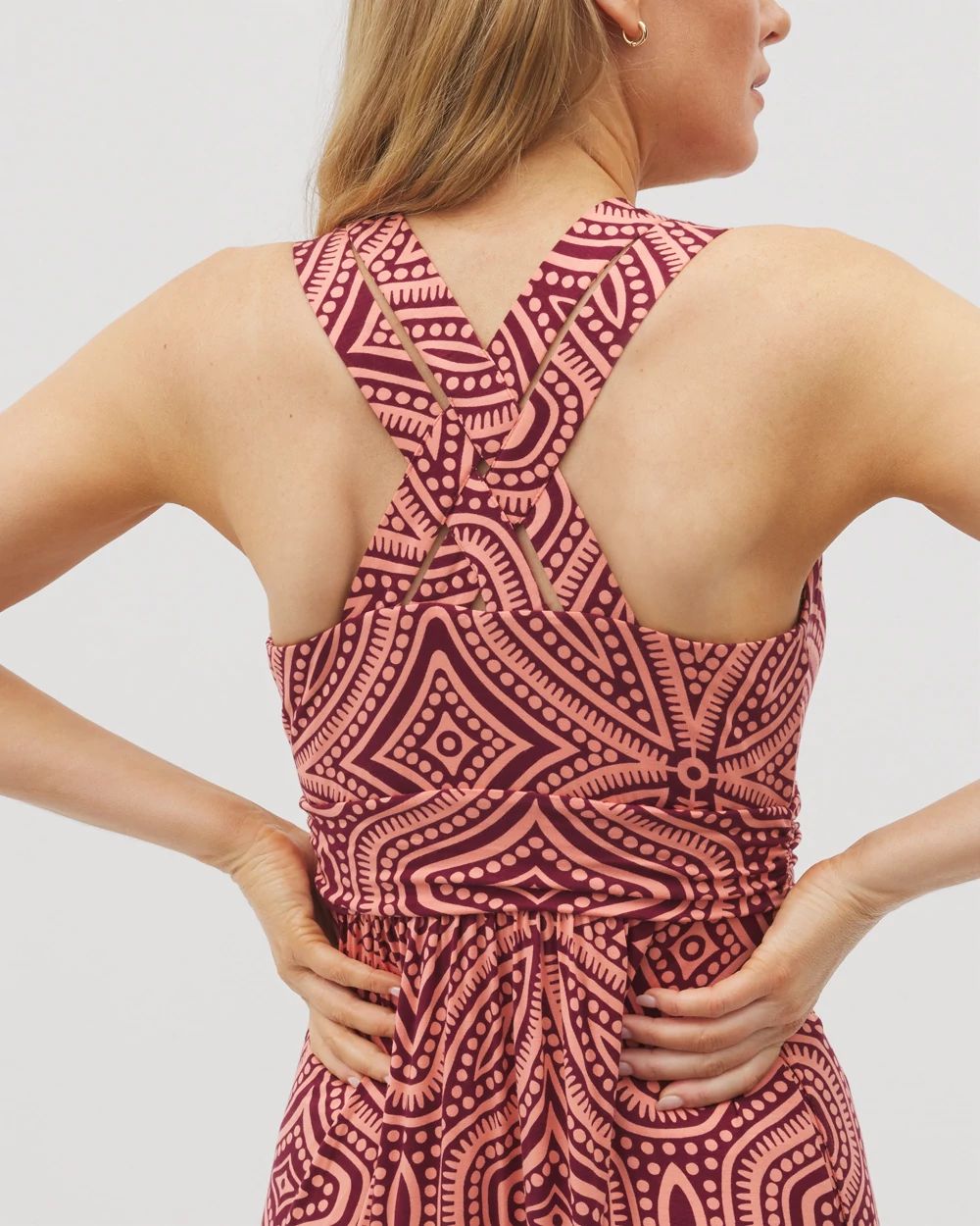 Isla Cross Back Maxi Bra Dress click to view larger image.