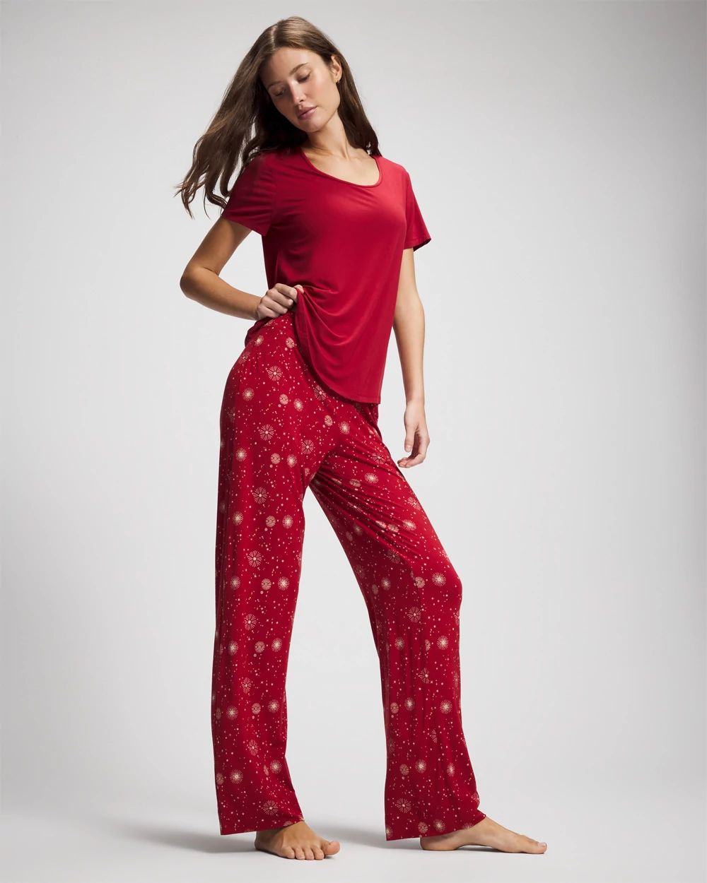 Packaged Short-Sleeve Pant Pajama Set