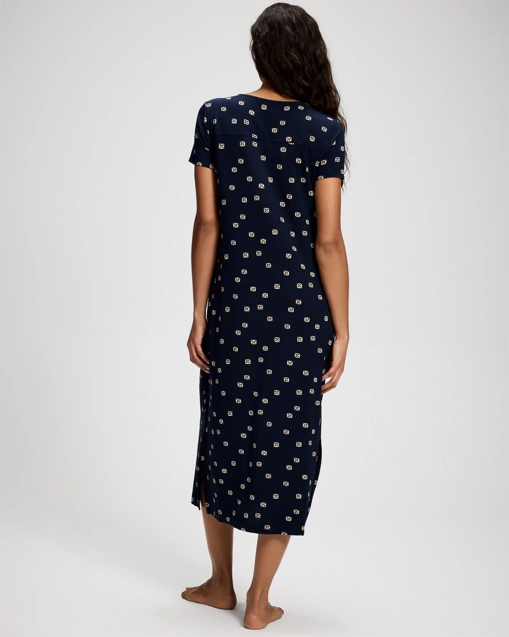 Cool Nights Short Sleeve Long Sleepshirt