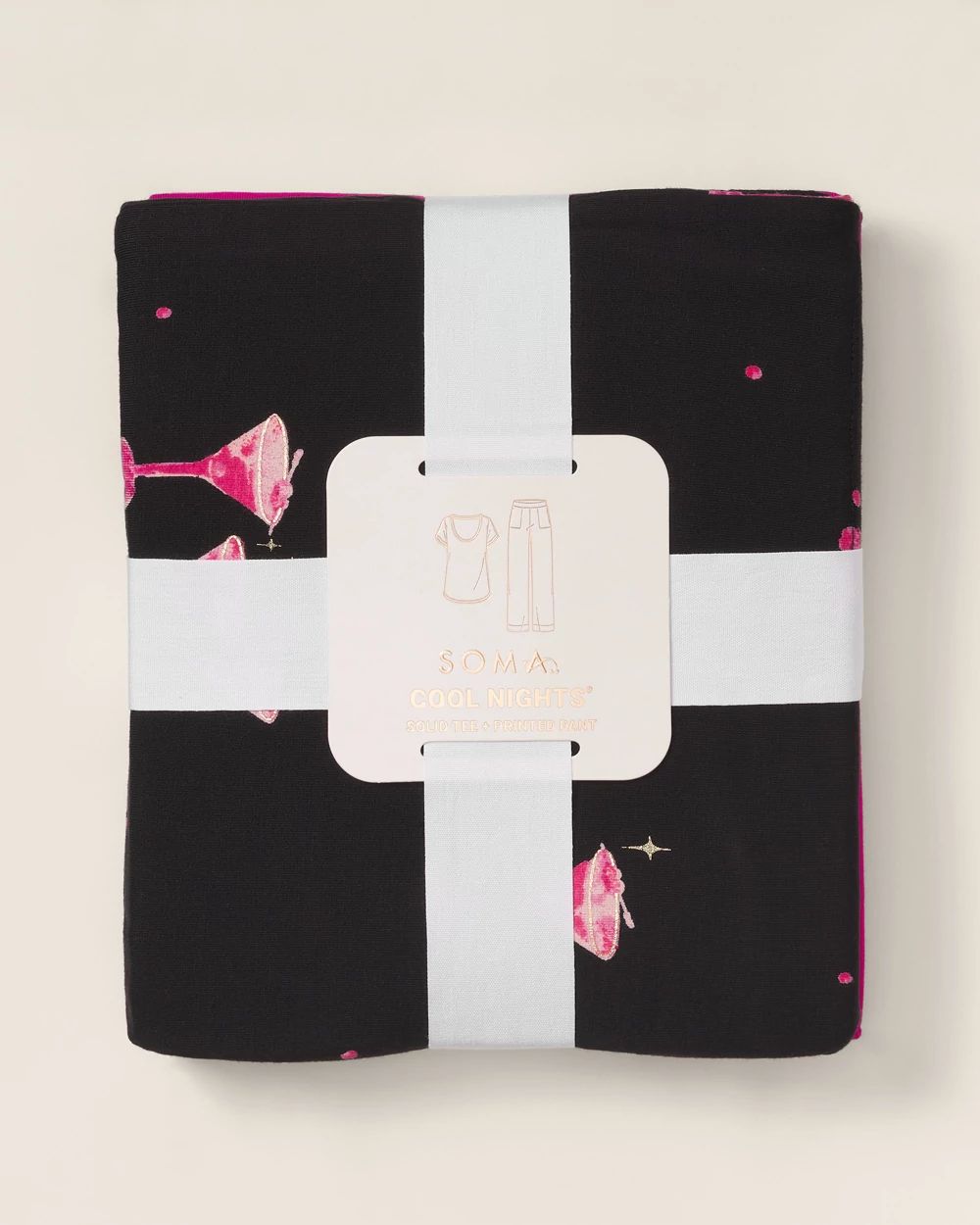 Cool Nights Packaged Short-Sleeve Pant Pajama Set