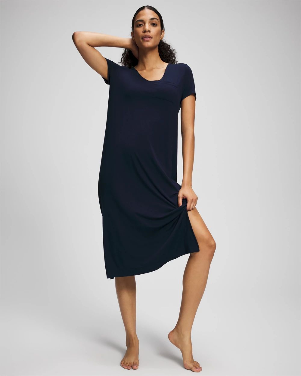 Cool Nights Short Sleeve Long Sleepshirt