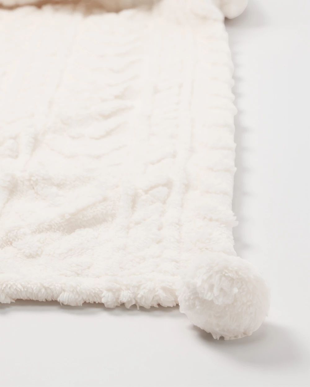 Sherpa Cable Knit Blanket click to view larger image.