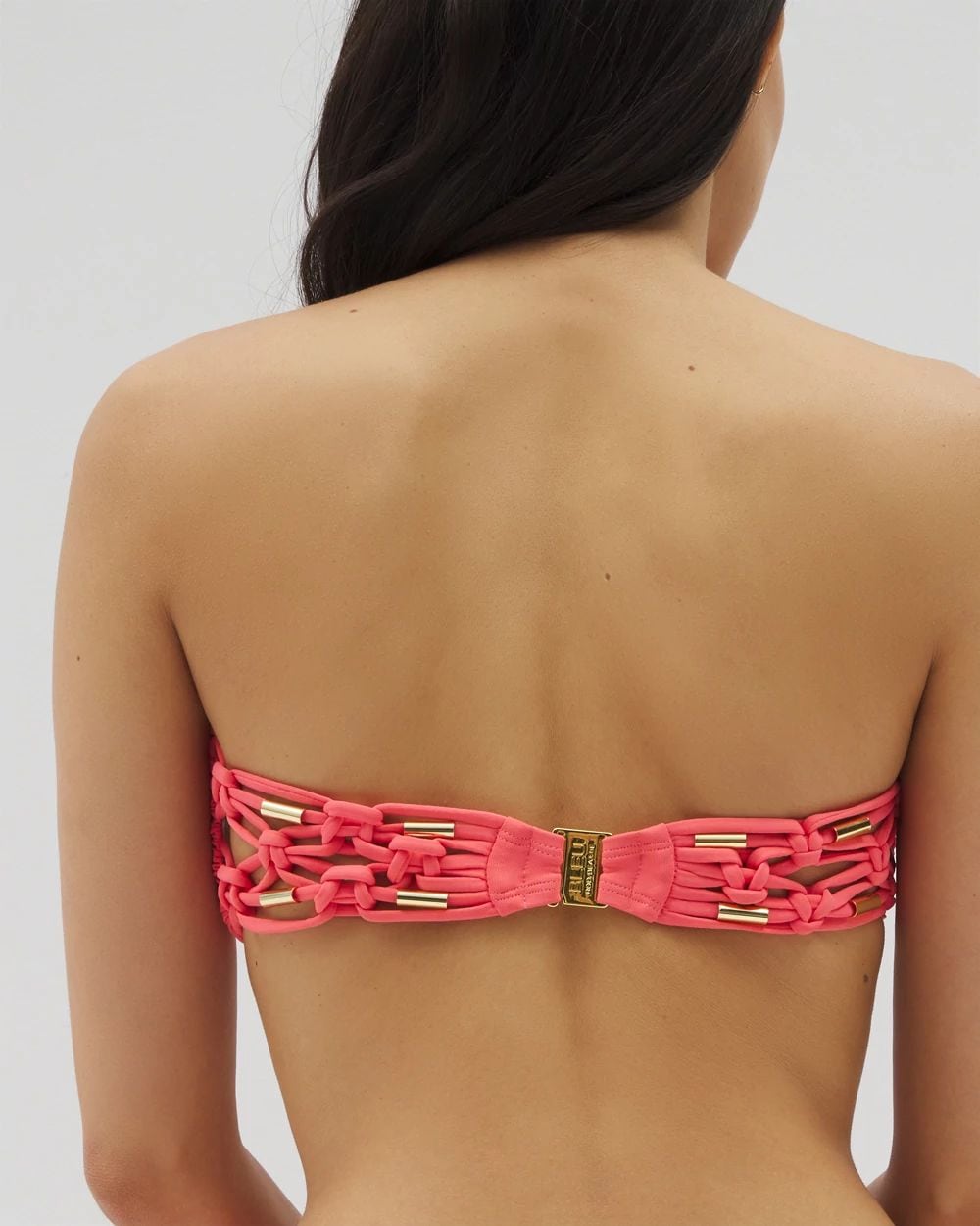 Bleu Rod La Cote Dazure Macrame Bandeau