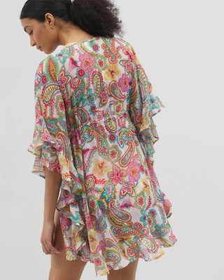 Bleu Rod Beattie All Set For Summer Chiffon Ruffle Caftan click to view larger image.