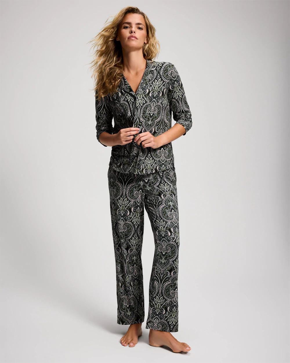 Printed Pajama Pants