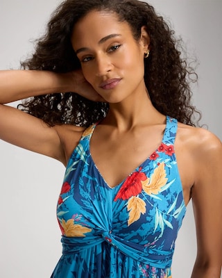 Twist-Front Short Bra Dress click to view larger image.