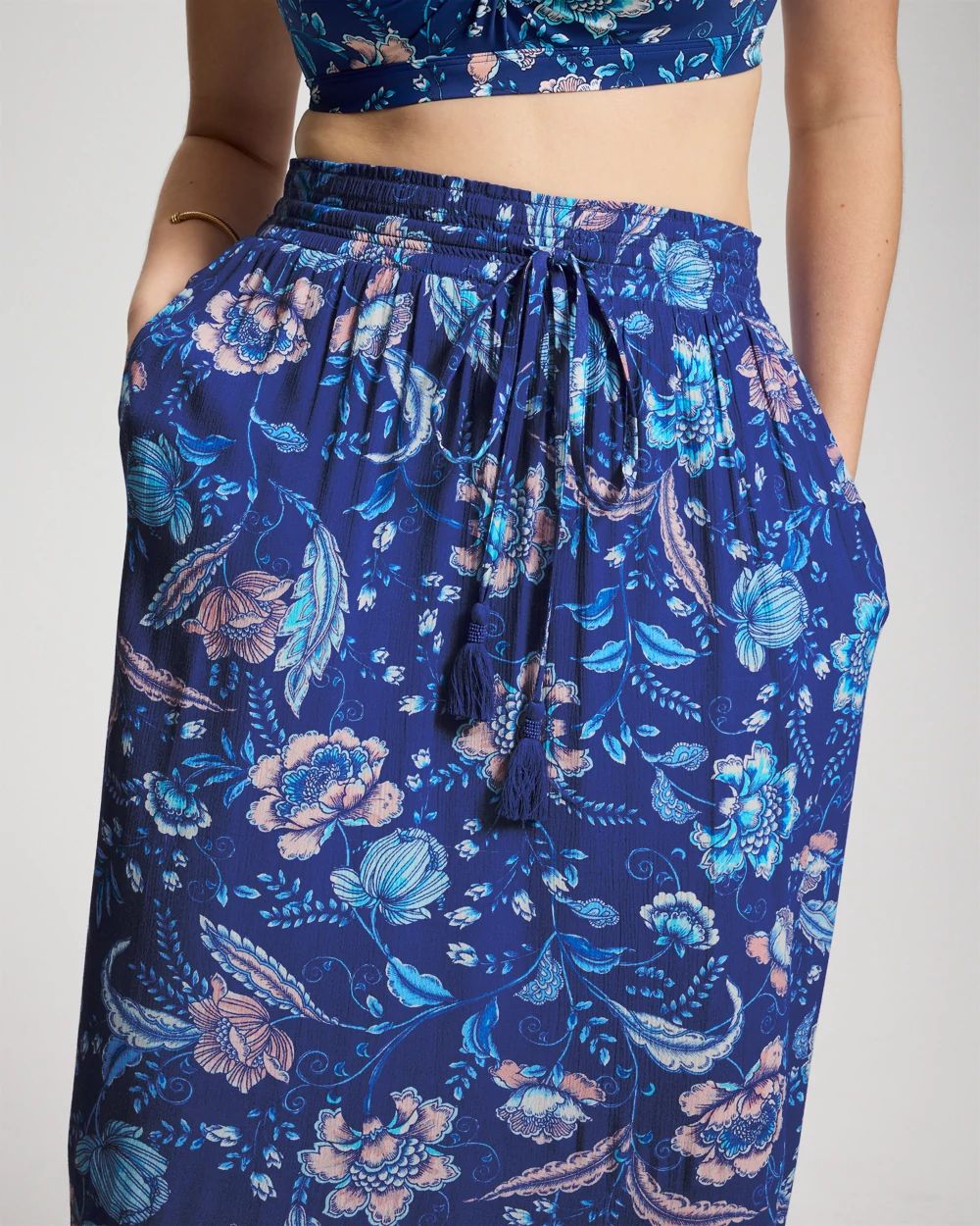 Soma Swim Rayon Crepe Cover Up Skirt