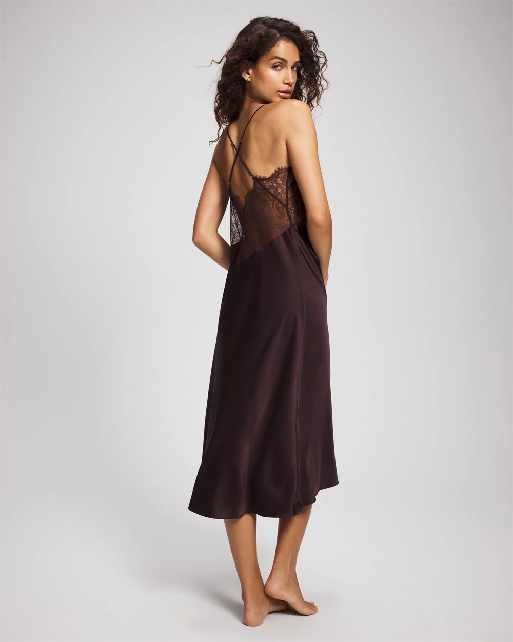 Soma’s Sexiest Silk + Lace Gown click to view larger image.