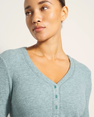 Long-Sleeve Pajama Henley click to view larger image.