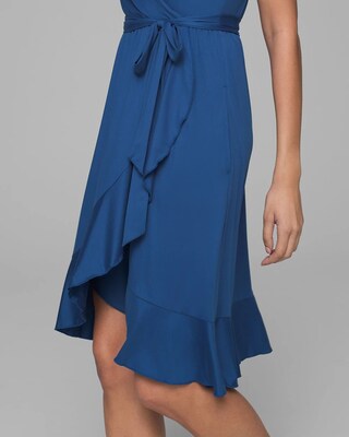 Double Lined Ruffle Trim Dress