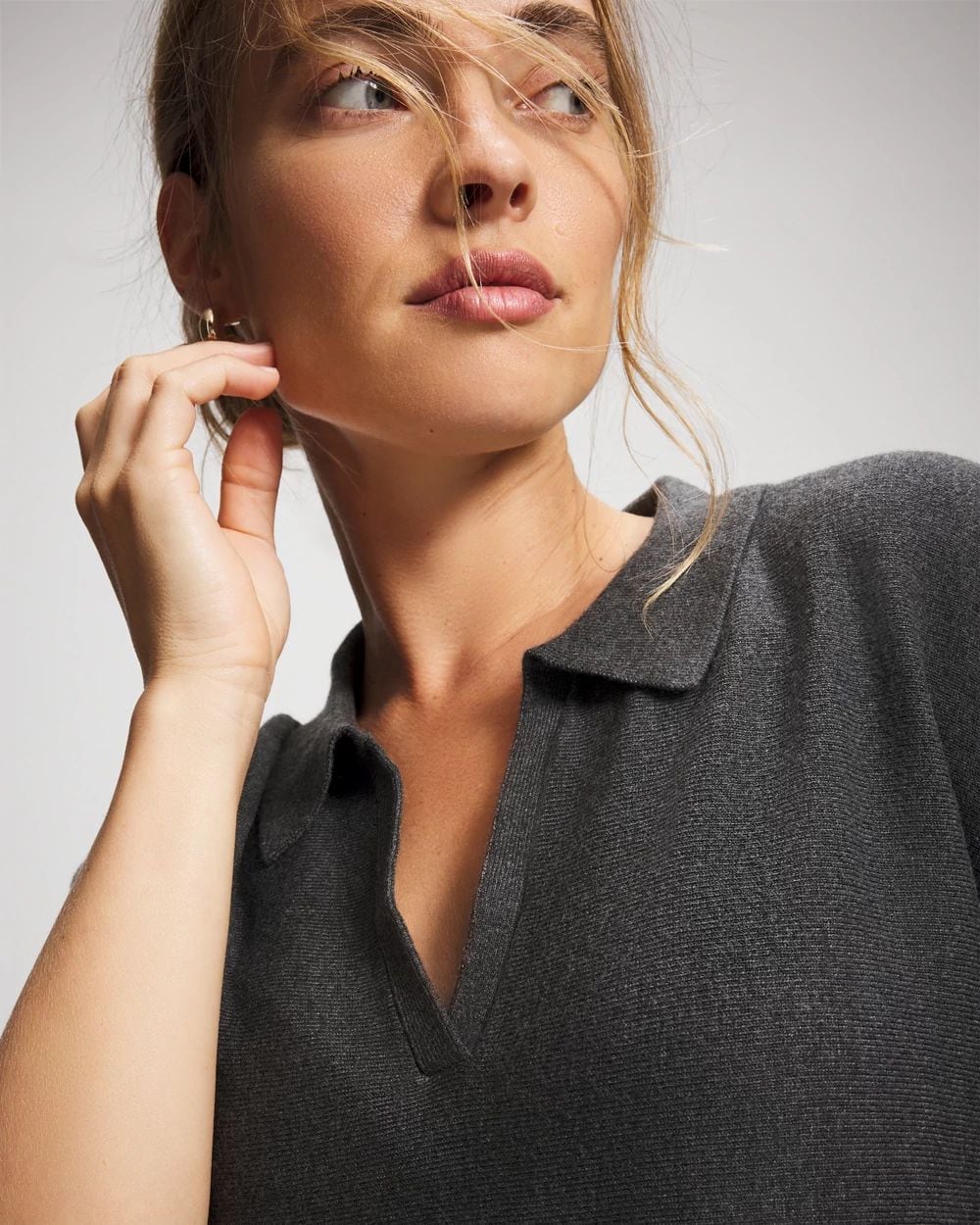 Premier Knit Collared Top