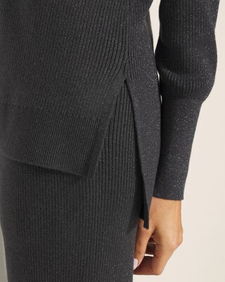 Lurex V-Neck Sweater click to view larger image.