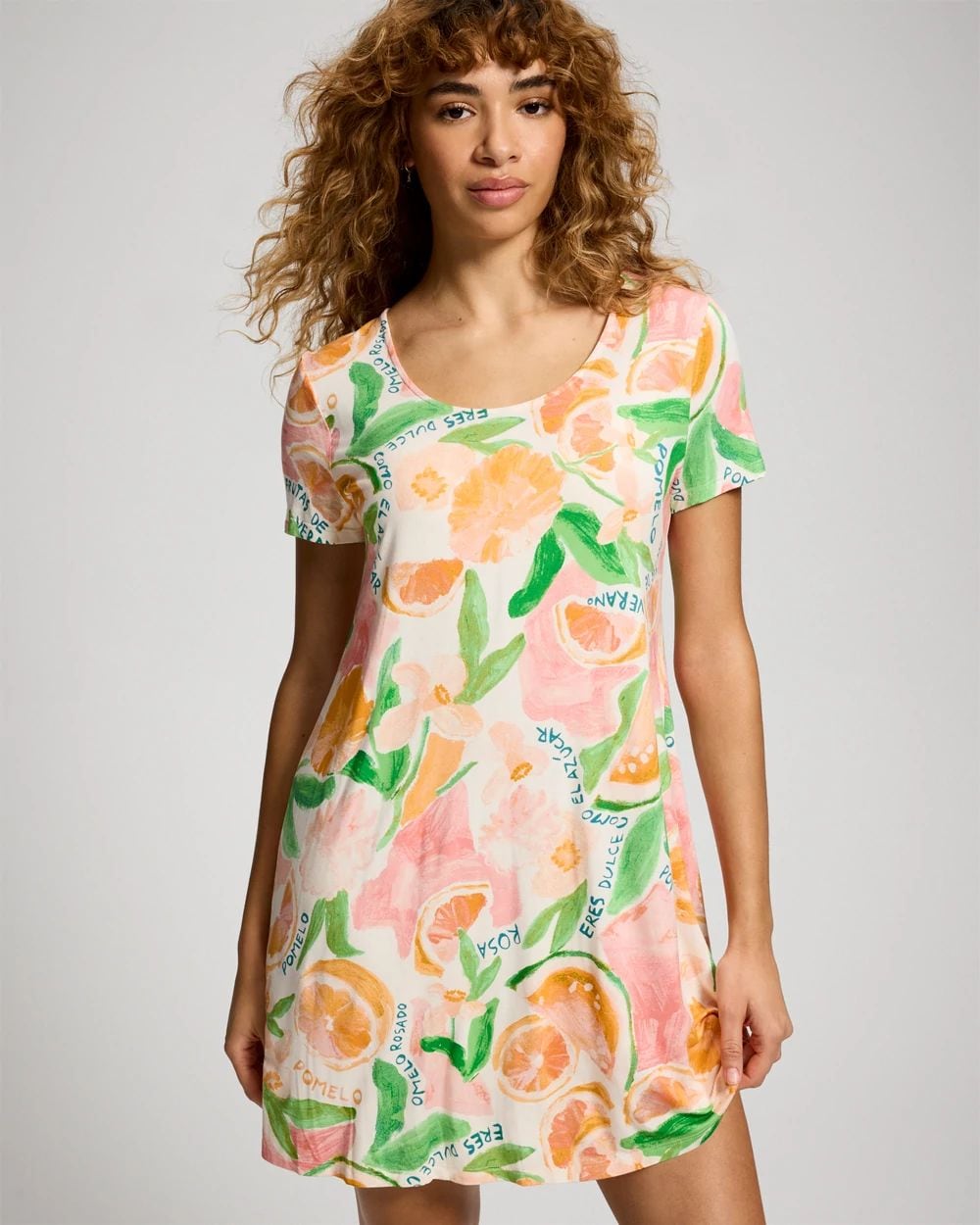 Cool Nights Short Sleeve Scoop Neck Sleepshirt