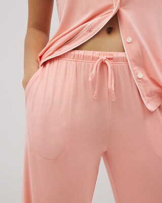 Solid Piped Pajama Pants click to view larger image.