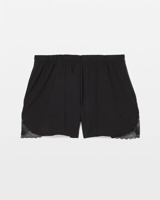 Lace Trim Pajama Shorts click to view larger image.