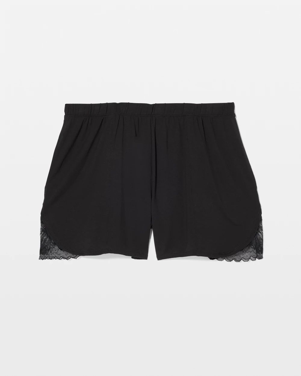 Cool Nights Lace Trim Pajama Shorts