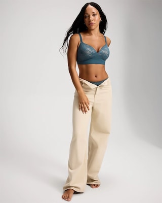 Wireless Bra with Lace click to view larger image.