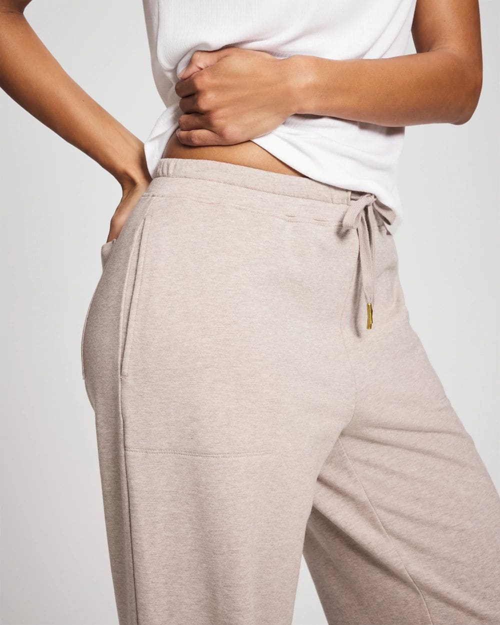 Essential Terry Straight Leg Pants click to view larger image.