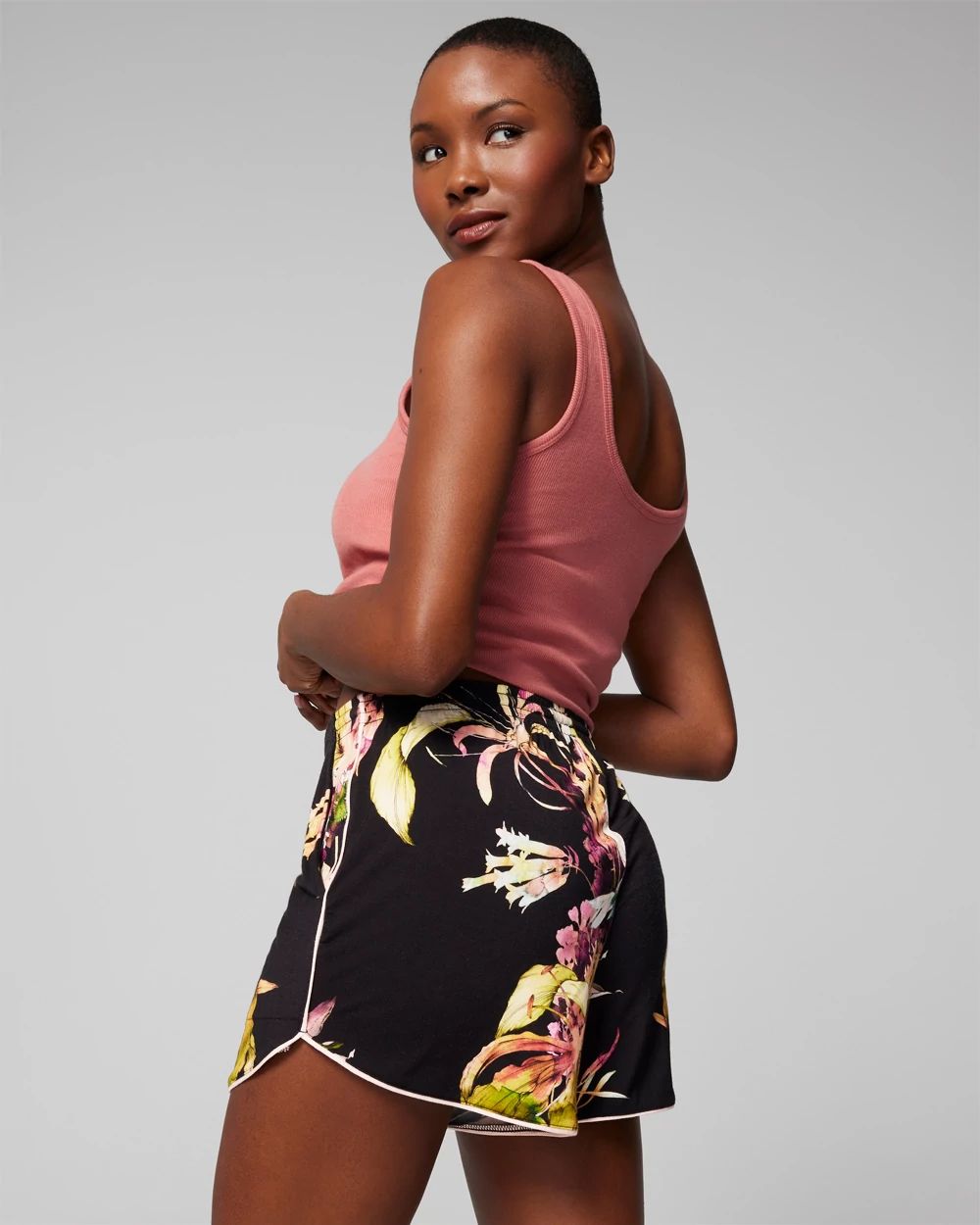 Cool Nights Printed Pajama Shorts