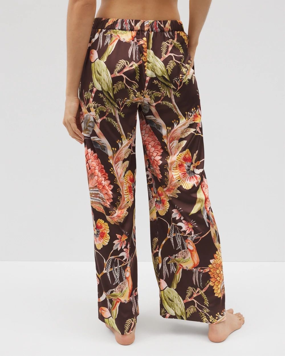 Satin Piped Pajama Pant