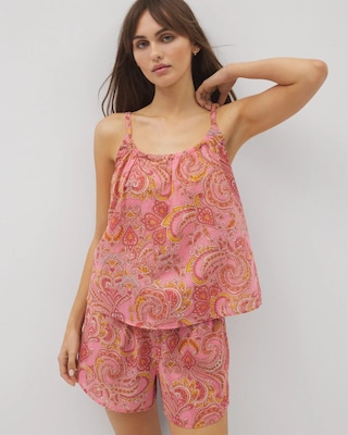 Cotton Voile Pajama Cami click to view larger image.