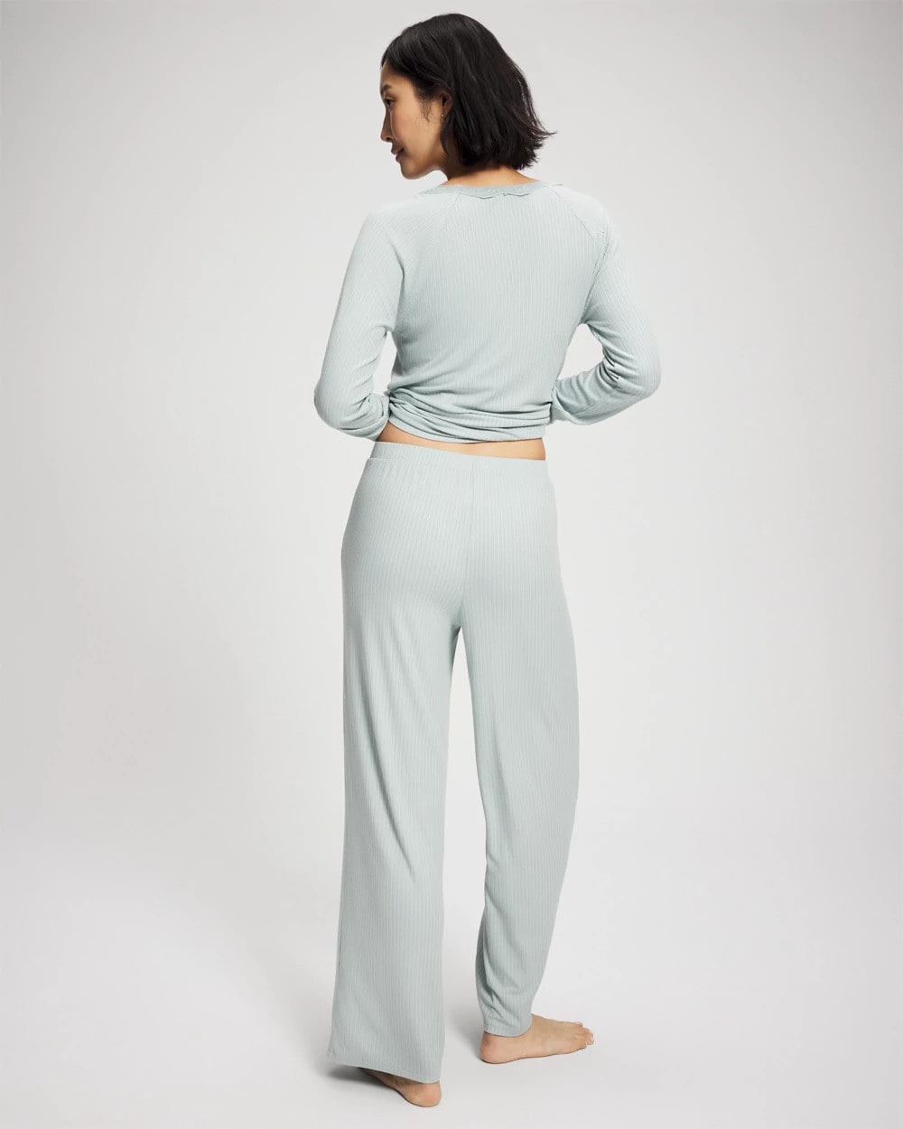 Pointelle Wide Leg Pajama Pant