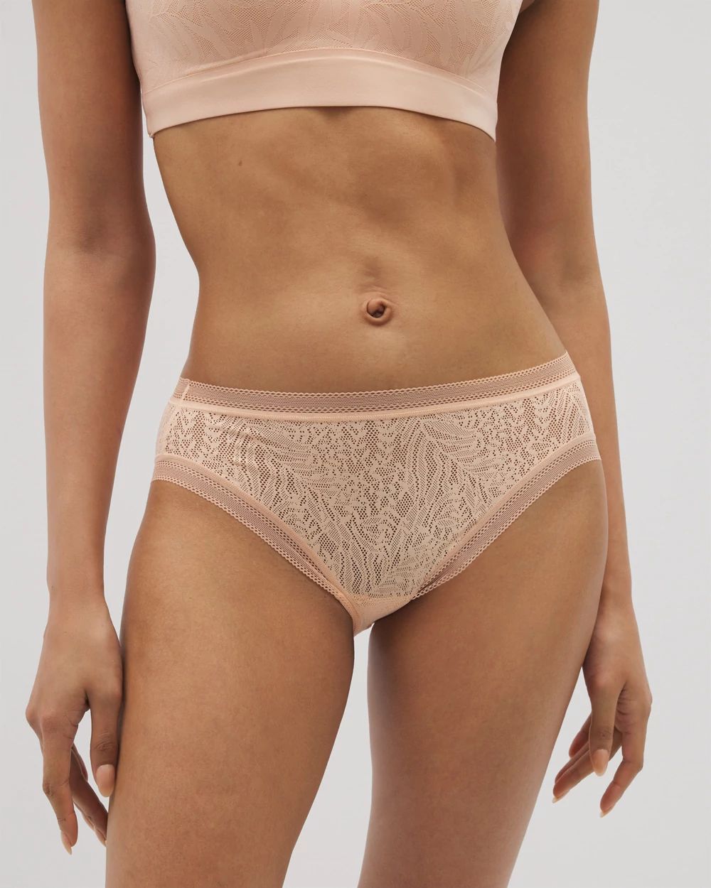 Soma High-Leg Panty with Stretch Lace