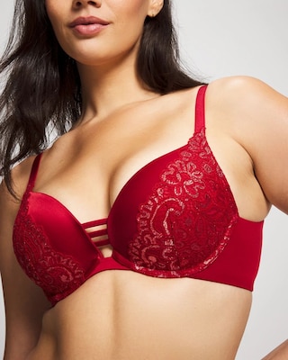 Push-up Plunge Bra with Lace click to view larger image.