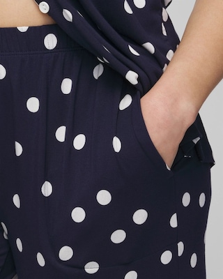 Cropped Pajama Pants click to view larger image.