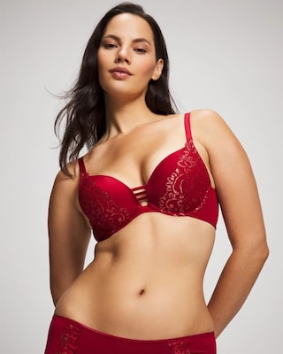 Push-up Plunge Bra with Lace